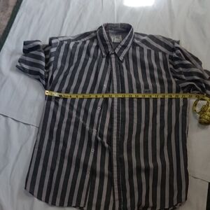 Men's Striped Button-Down Shirt